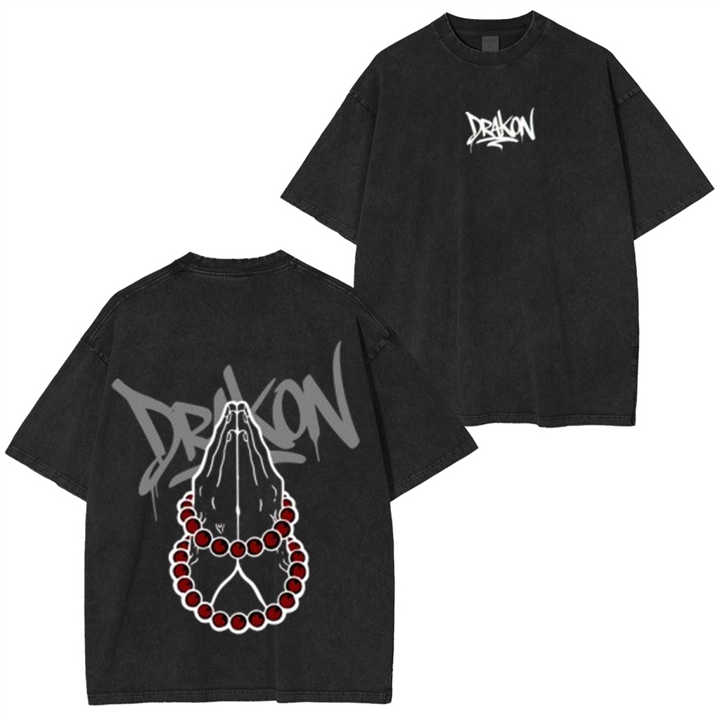 Camiseta lavada unisex de anime Demon Slayer