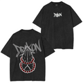 Camiseta lavada unisex de anime Demon Slayer