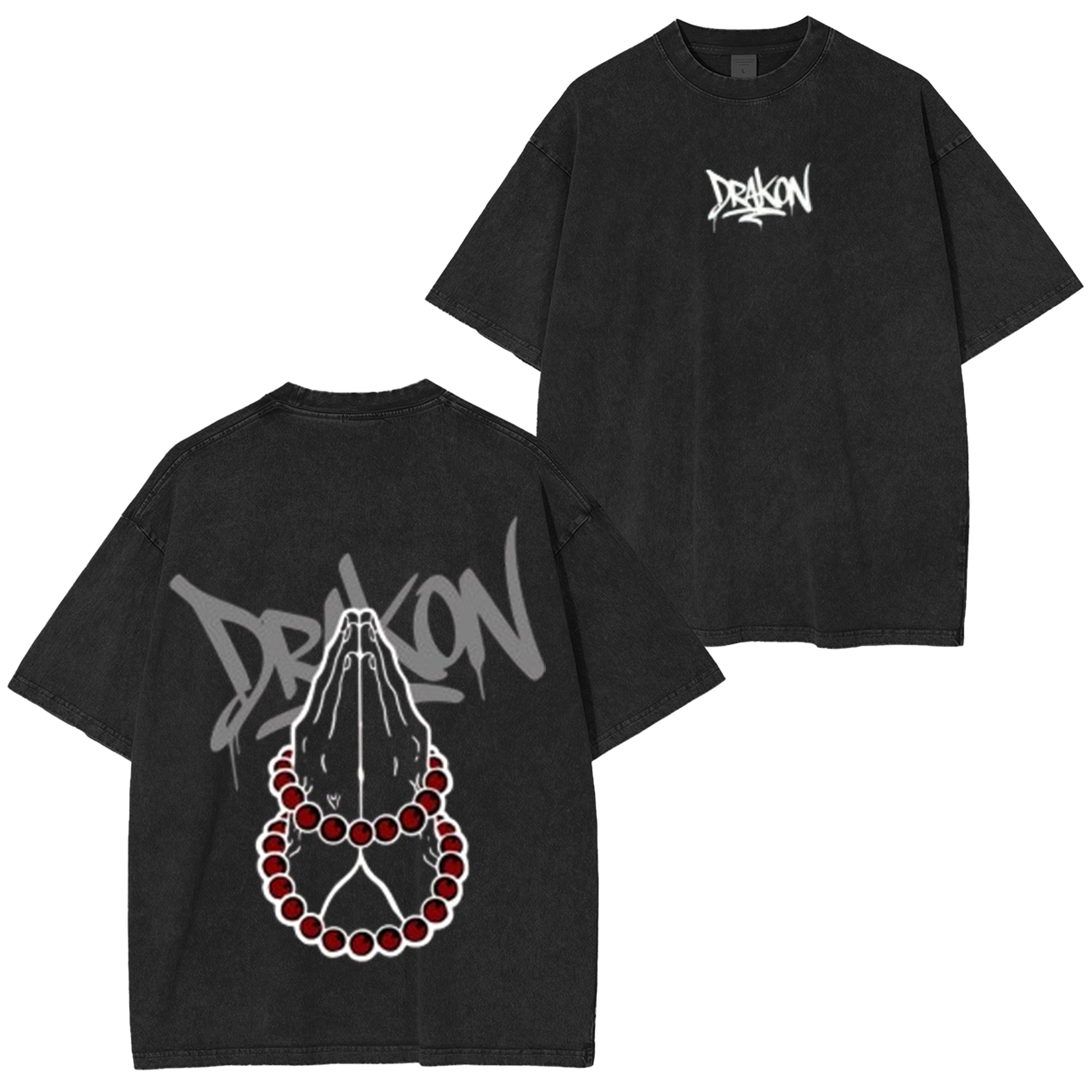 Camiseta lavada unisex de anime Demon Slayer