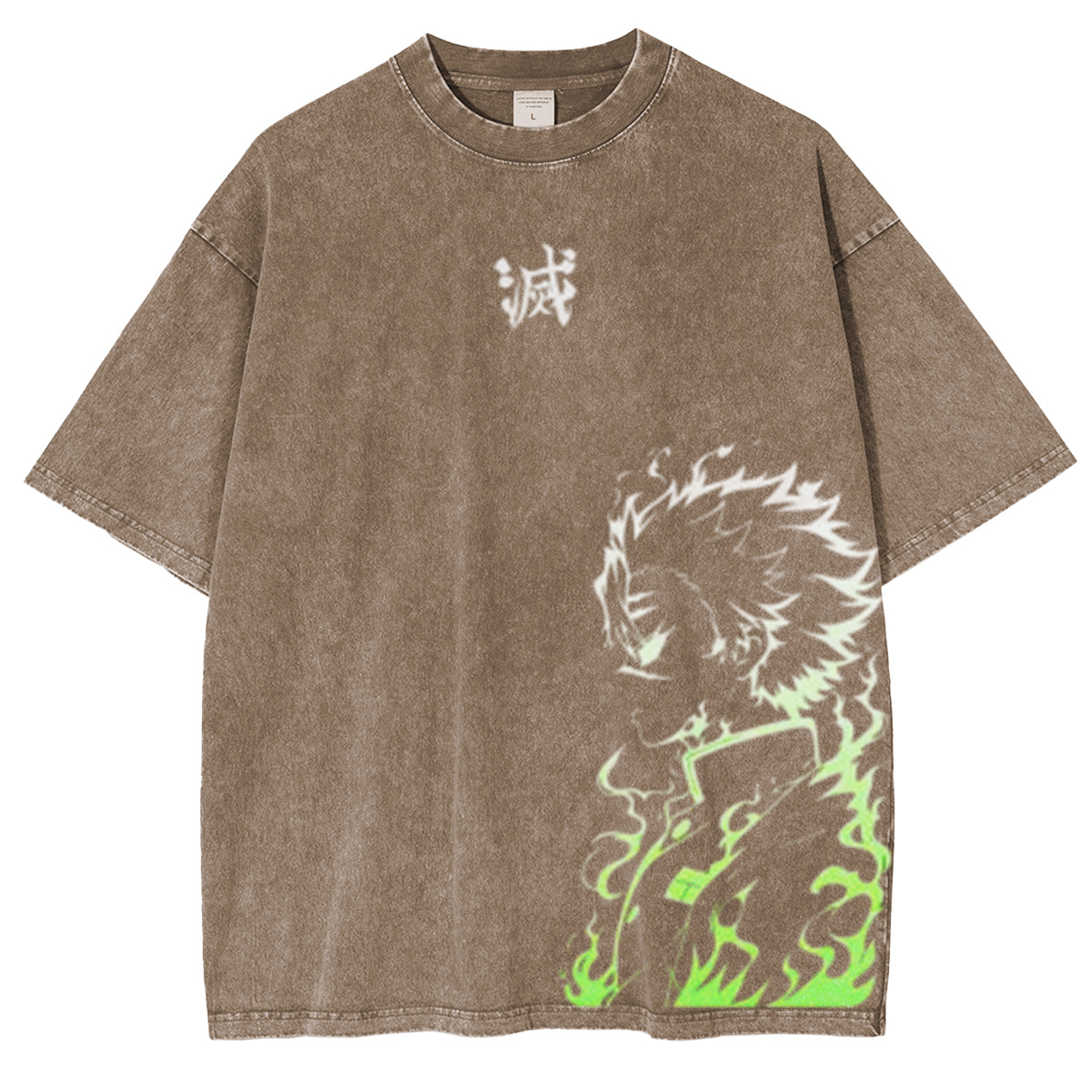 Camiseta unisex lavada Demon Slayer Metsu Anime