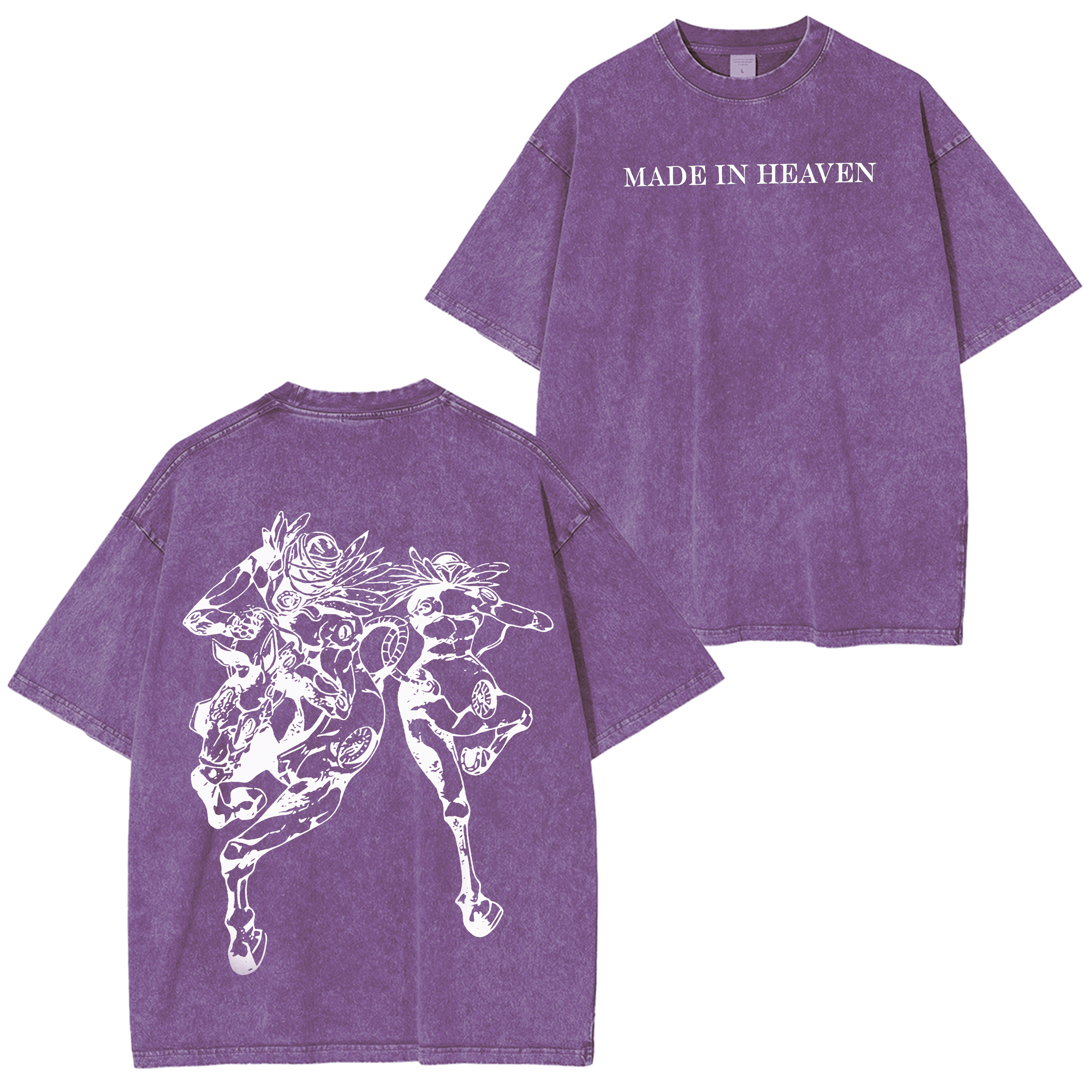 Camiseta vintage unisex lavada de JoJo's Bizarre Adventure: Steel Ball Run