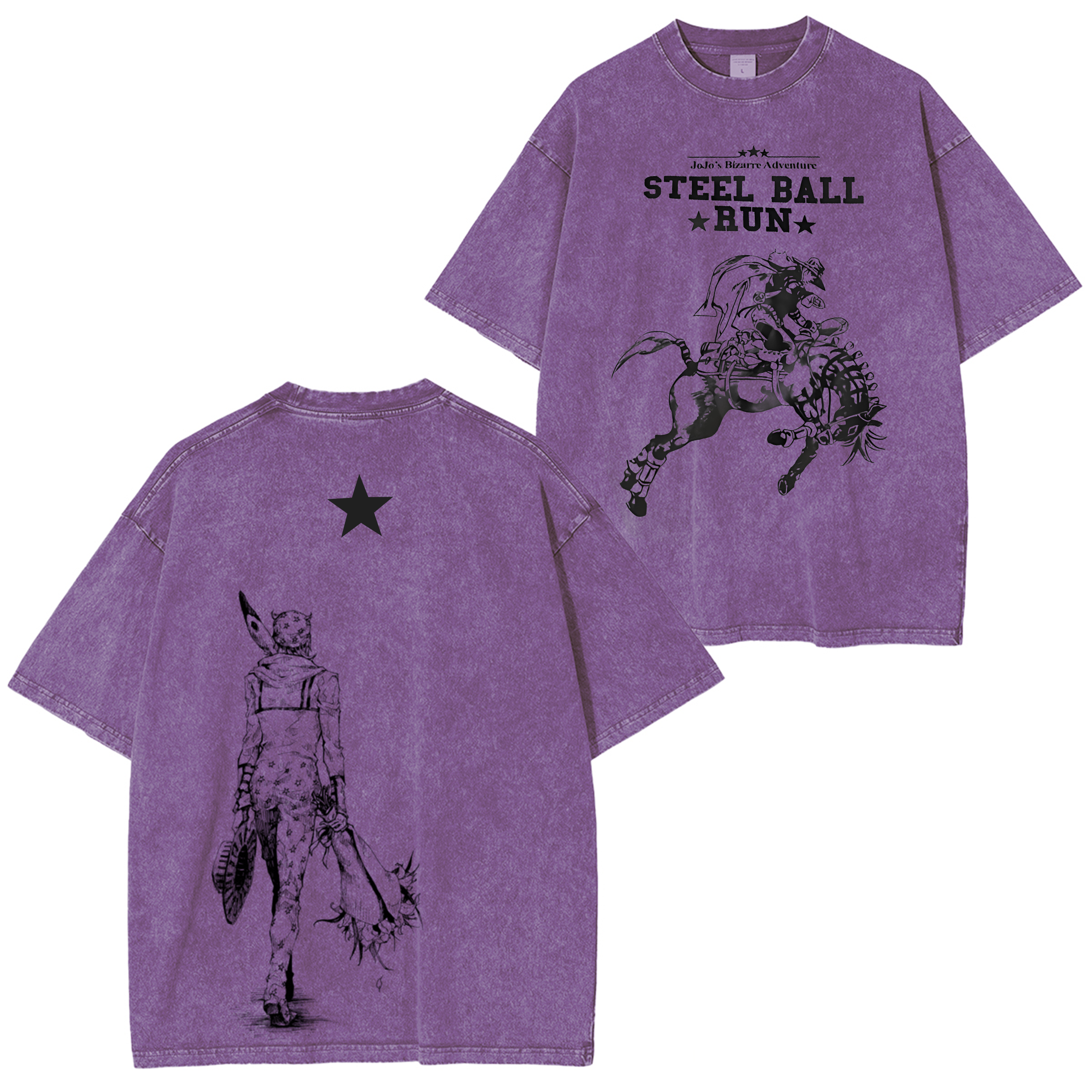 Camiseta unisex lavada Jojo's Bizarre Vintage