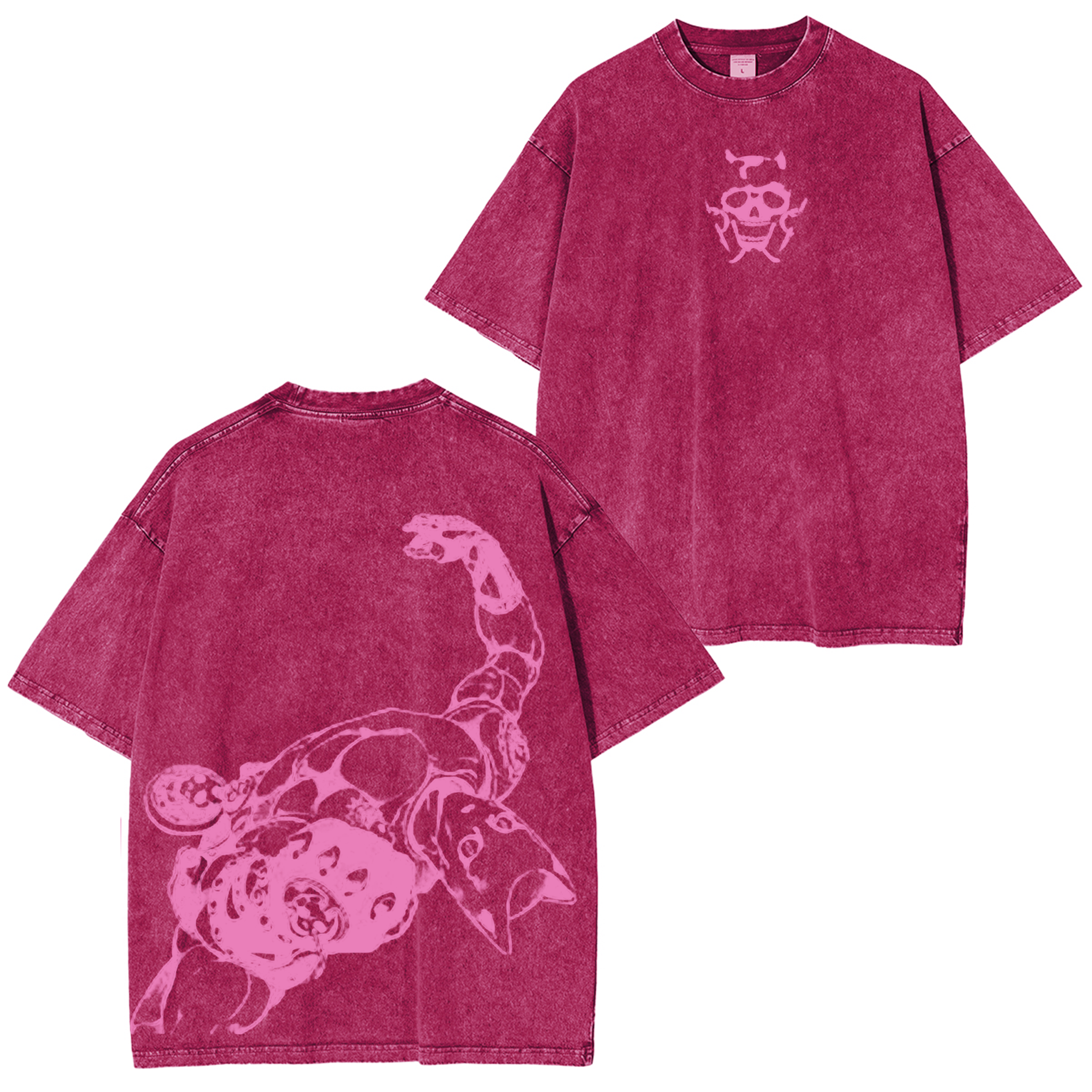 Camiseta Unisex Lavada Vintage Jojo's Bizarre Adventure Killer Queen