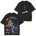 Nouveau T-shirt Rengoku Kyoujurou Akaza à Imprimé Graphique