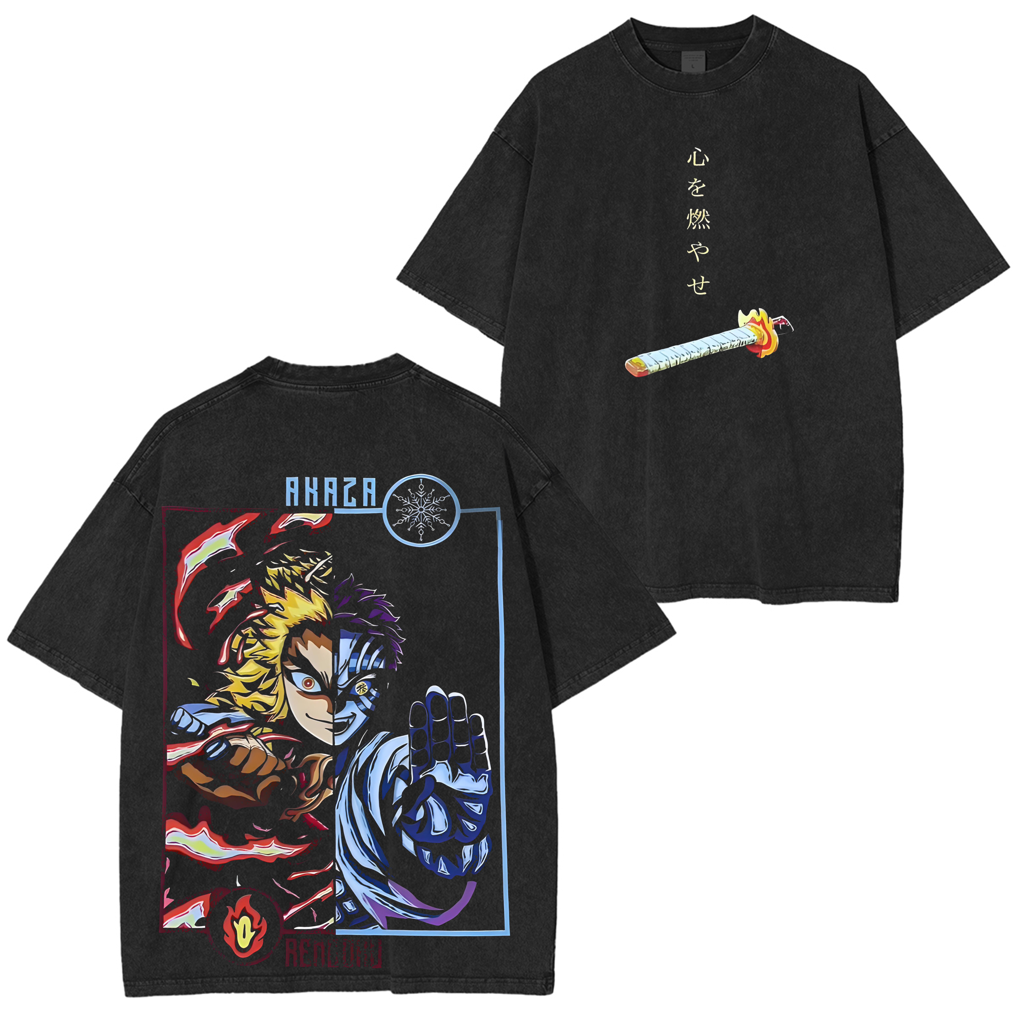 Nouveau T-shirt Rengoku Kyoujurou Akaza à Imprimé Graphique