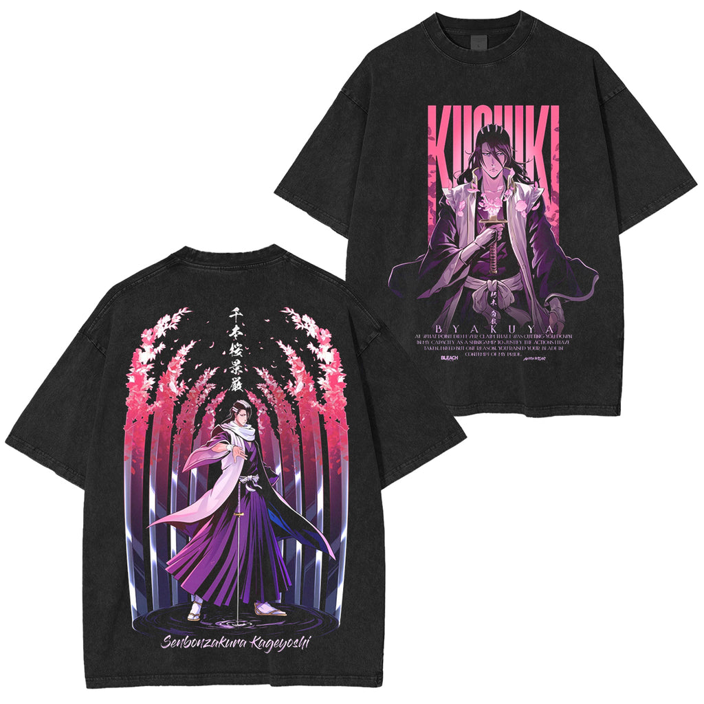 Byakuya Kuchiki from Bleach Unisex Fit Washed T-Shirt