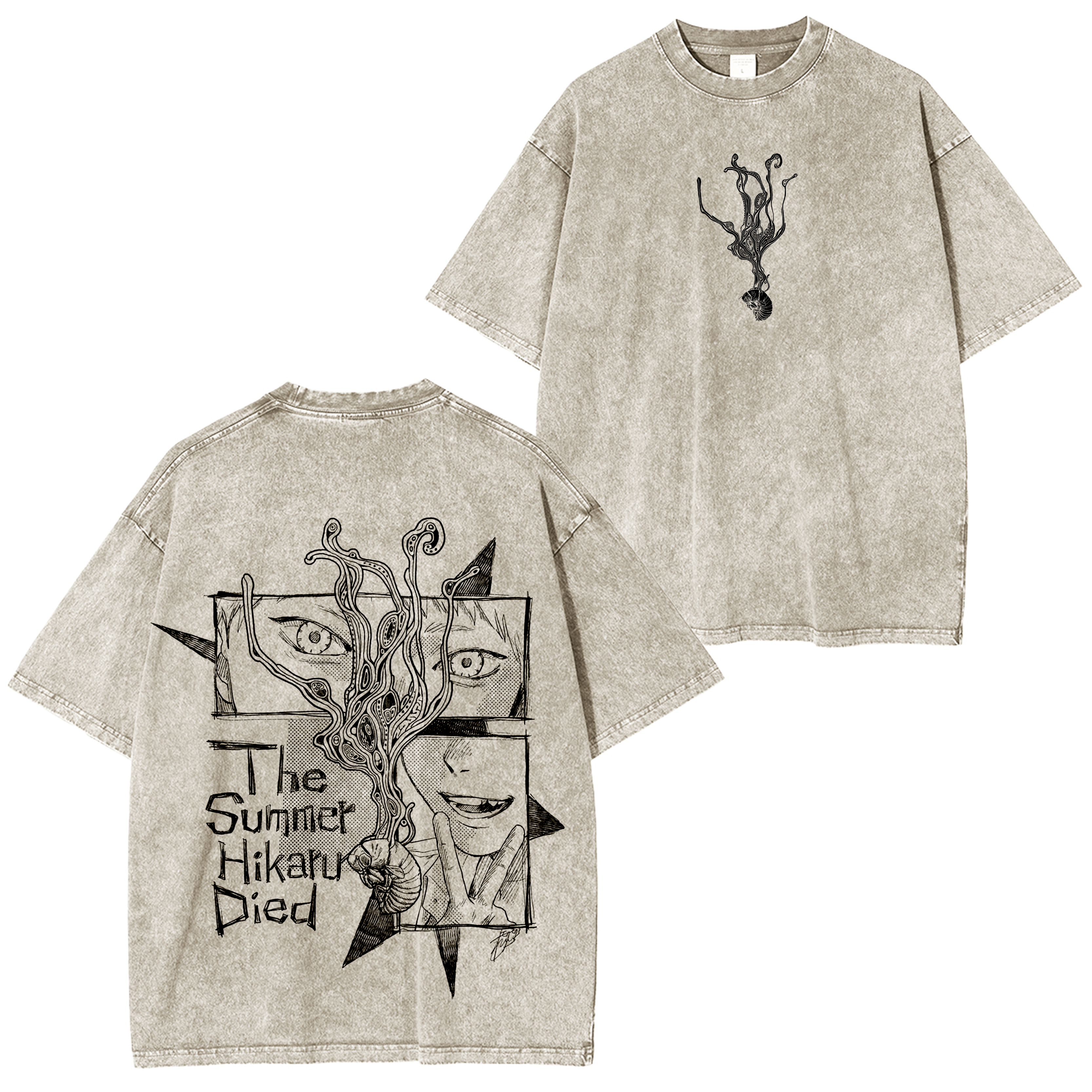 Camiseta de anime La muerte de Hikaru en verano