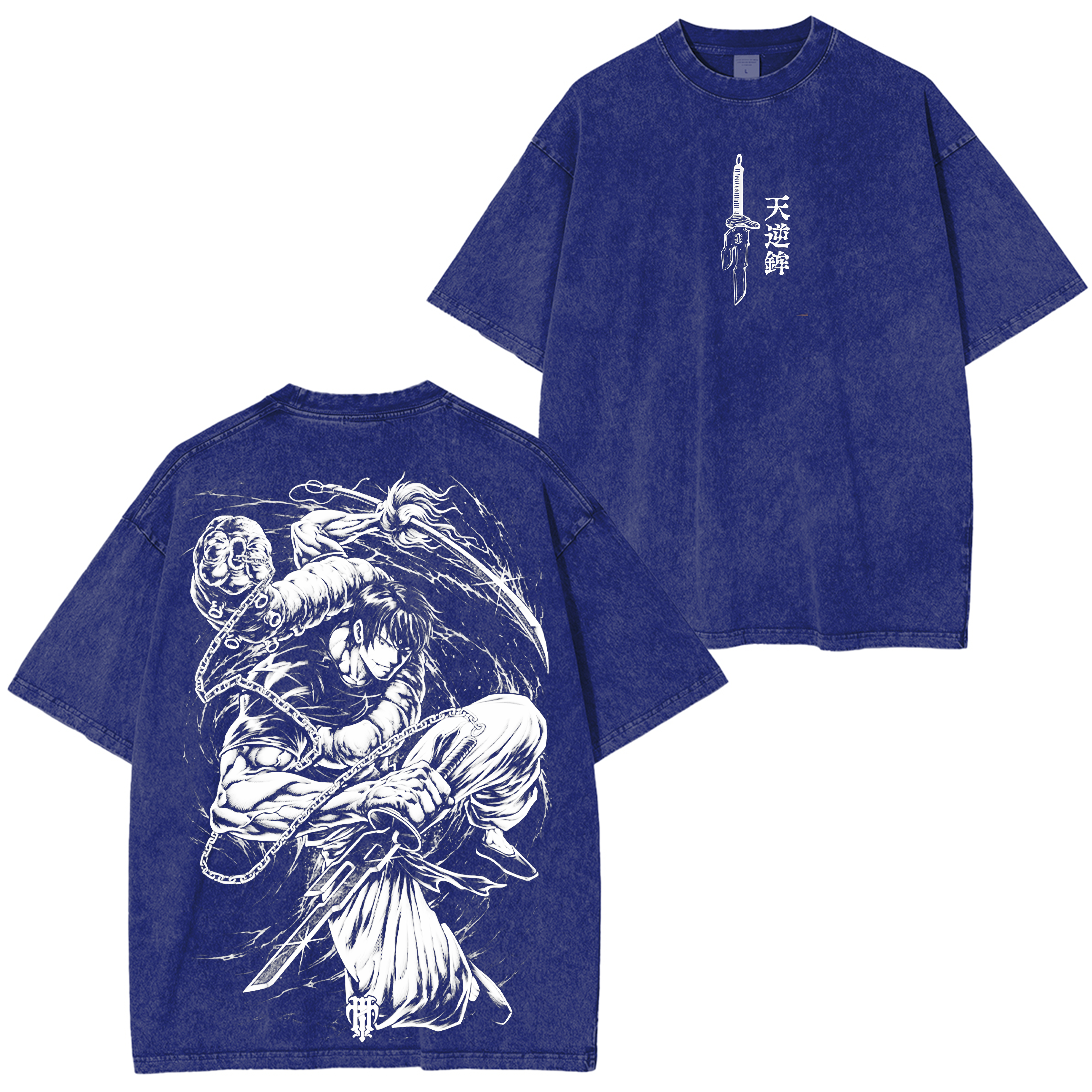 Camiseta Lavada Unisex Vintage de Jujutsu Kaisen