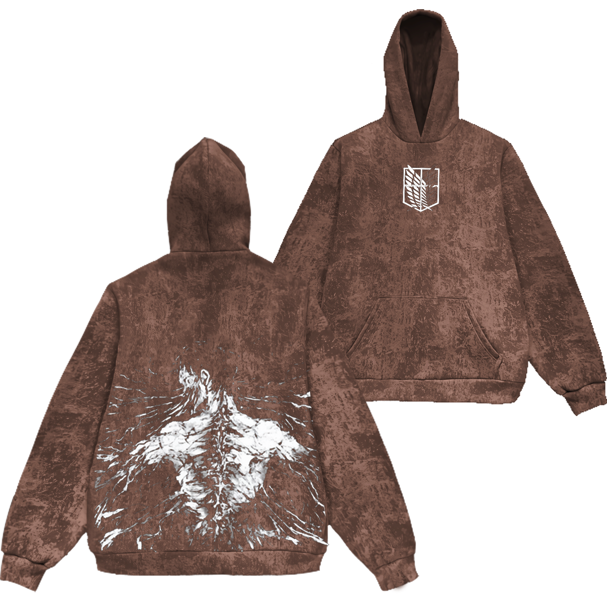 Sudadera con capucha vintage Eren inspirada en Eren Yeager