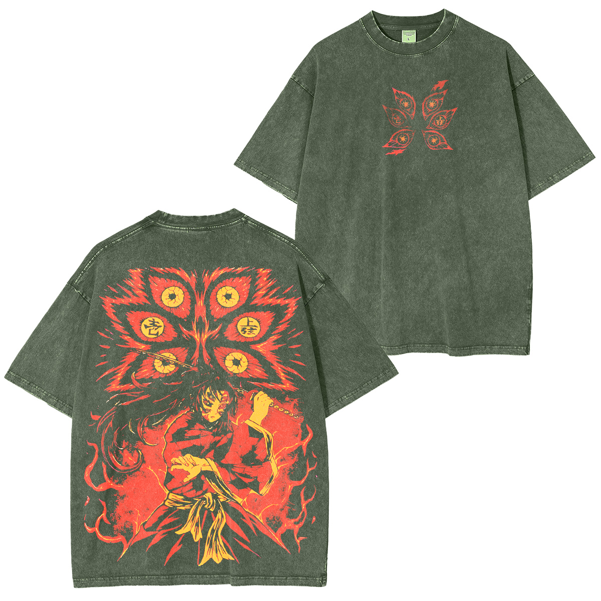 T-shirt Oversize Vintage Demon Slayer Vento