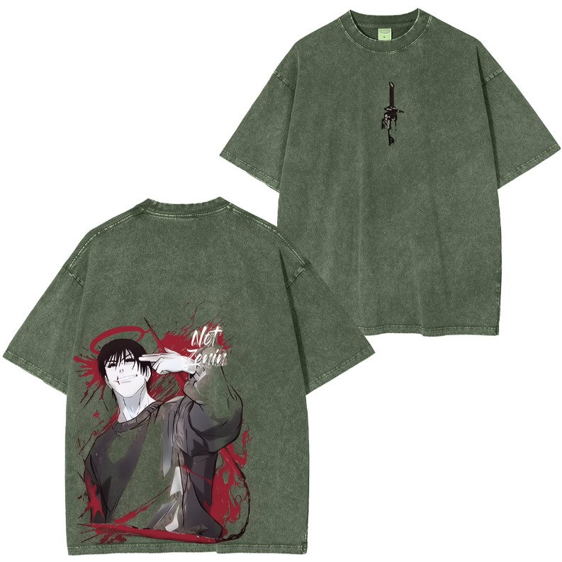 Azikbd Jujutsu Kaisen Anime Retro Tshirt