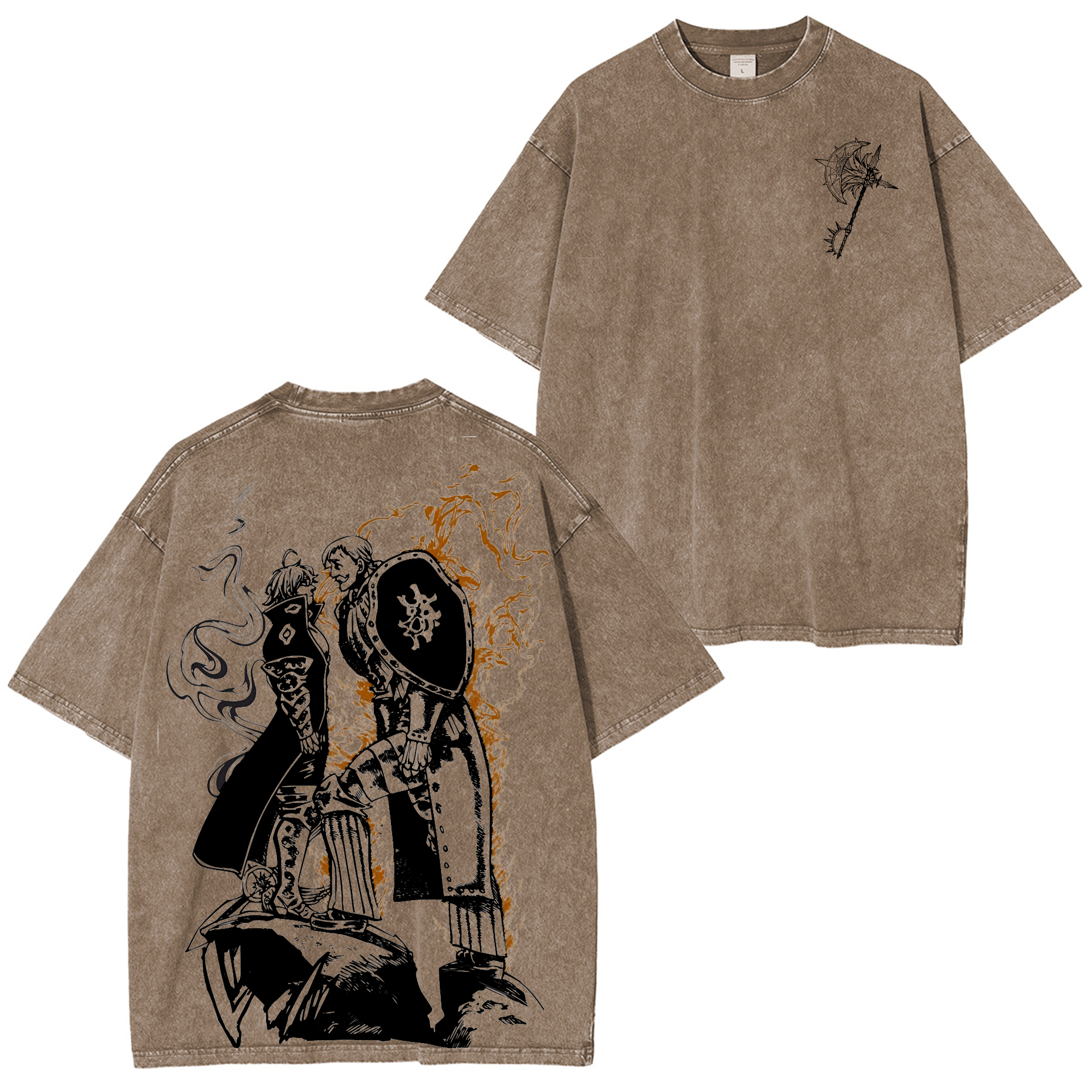 T-shirt unisexe délavé « Seven Deadly Sins »