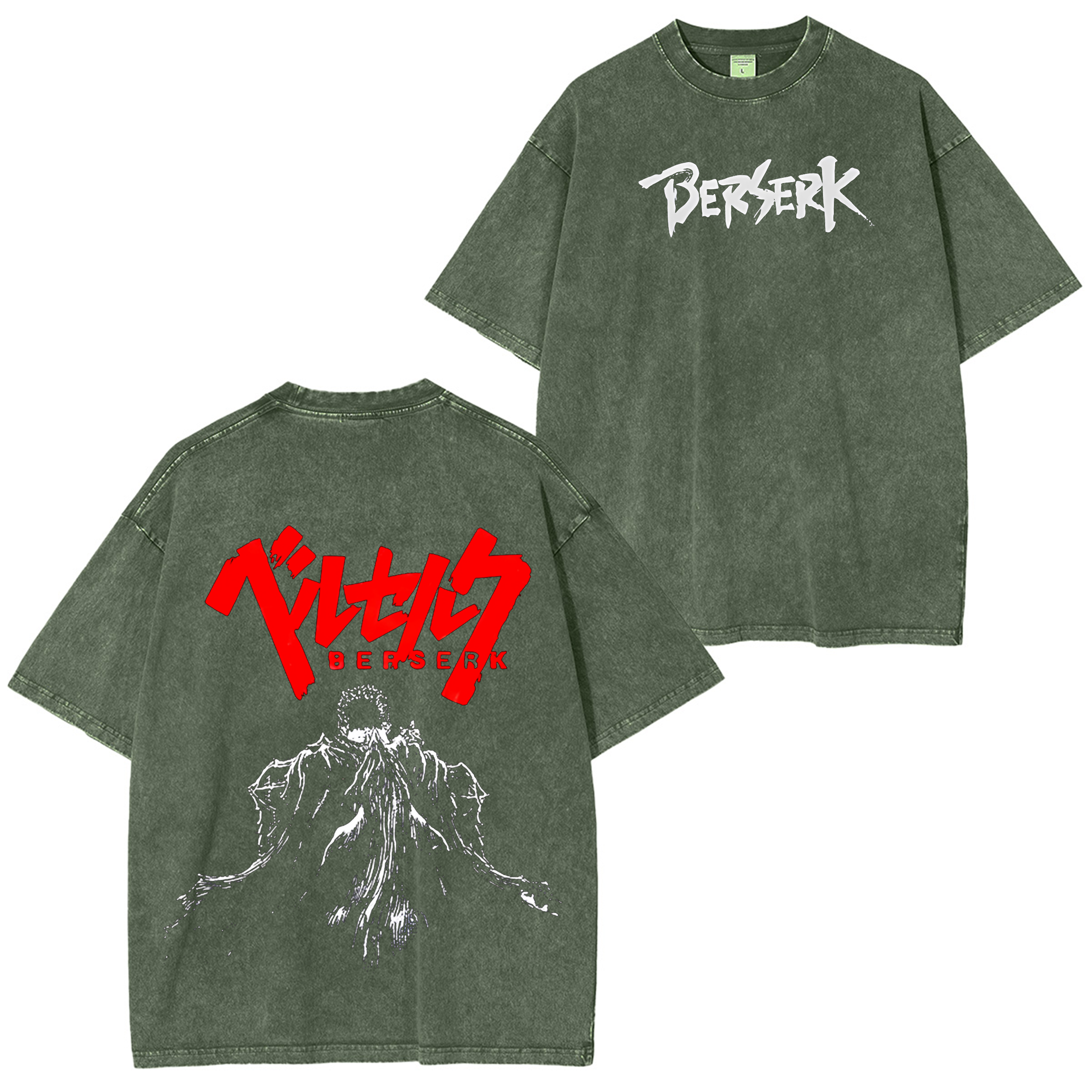Camiseta unisex lavada Berserk Anime