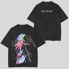 T-shirt unisexe léger délavé à l'acide Lucy x Cyberpunk Edgerunners
