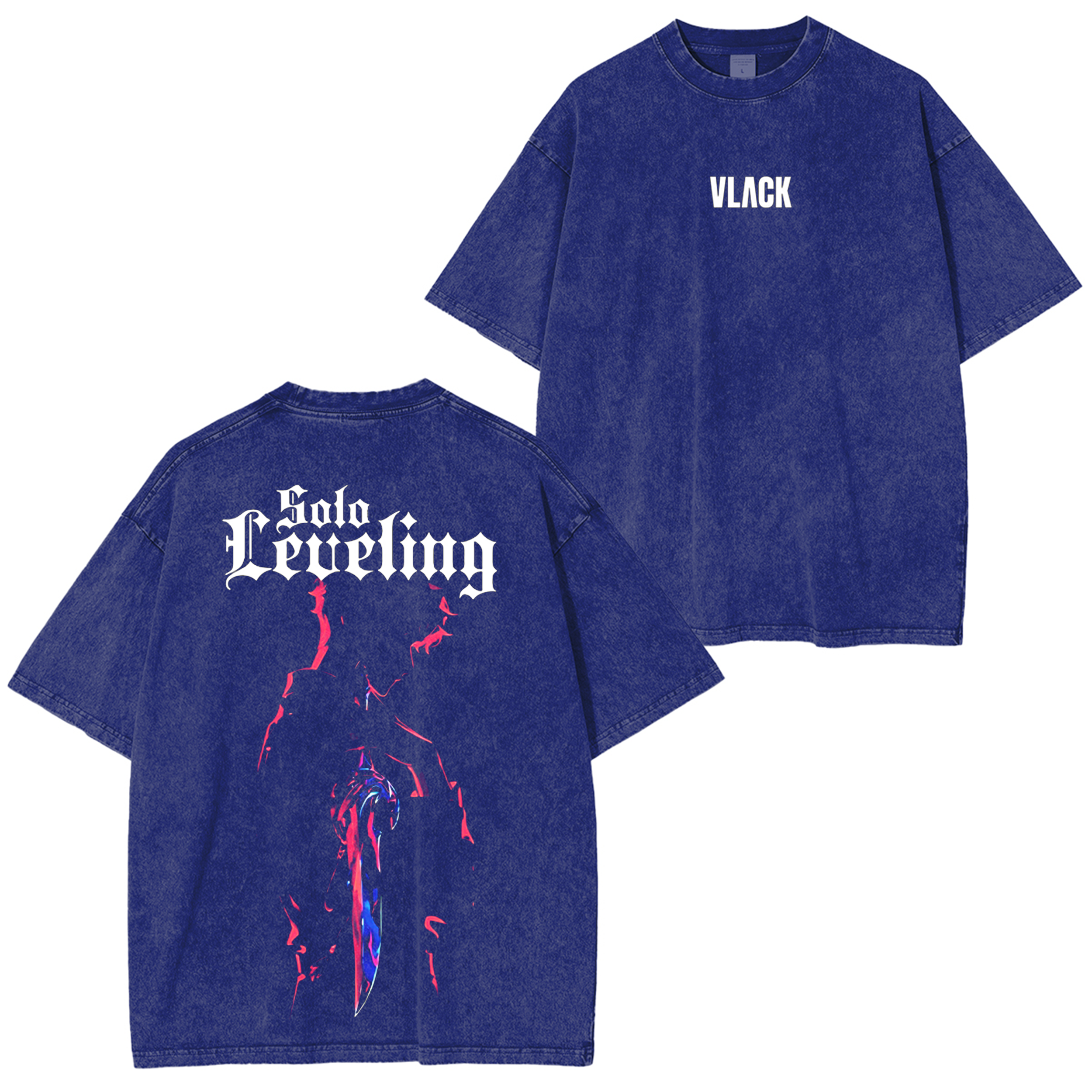 Camiseta lavada unisex Solo Leveling