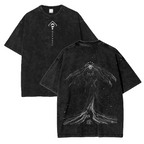 Camiseta Oversize "Acid Wash" de Jujutsu Kaisen