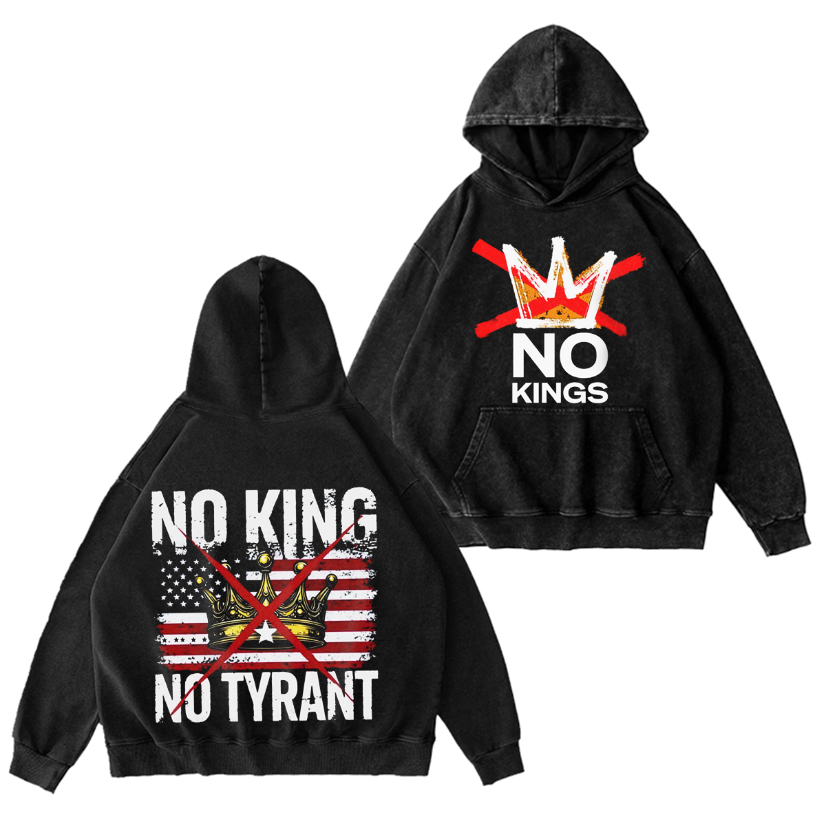 Camiseta/Sudadera/Sudadera con Capucha Estampado Vintage Sin Reyes, Sin Tiranos