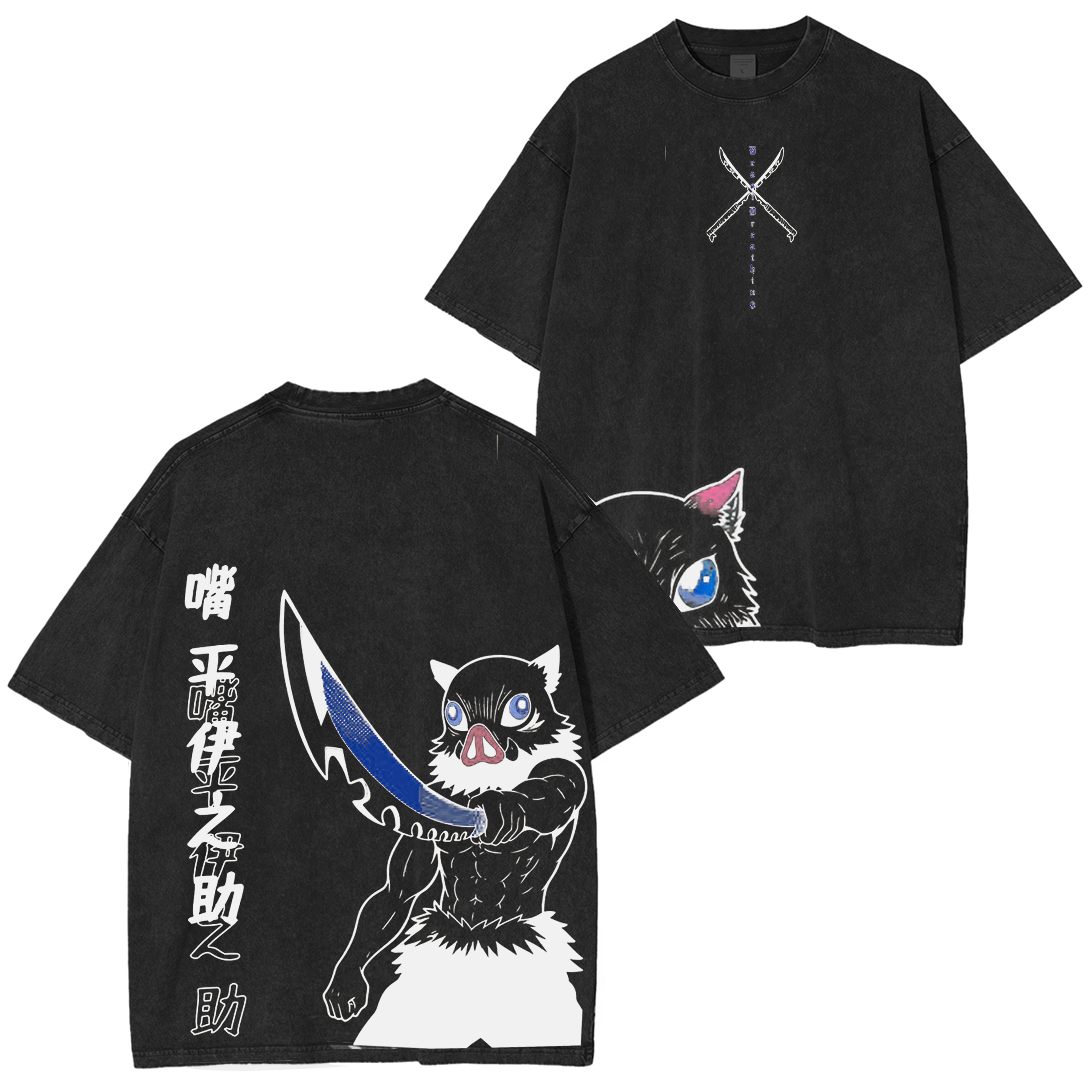 Demon Slayer Vintage Oversize Tee