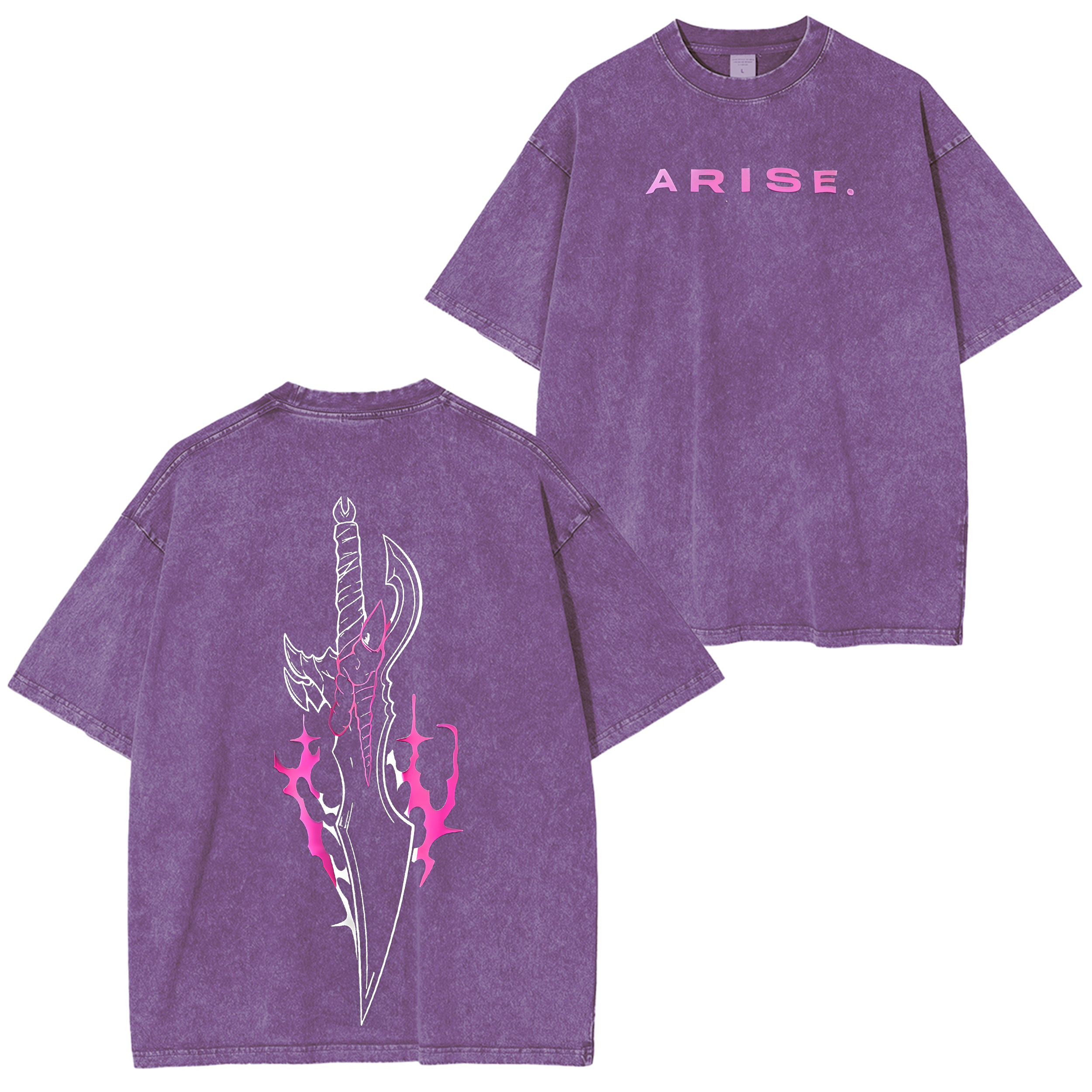 Solo Leveling Oversize Unisex Washed T-Shirt