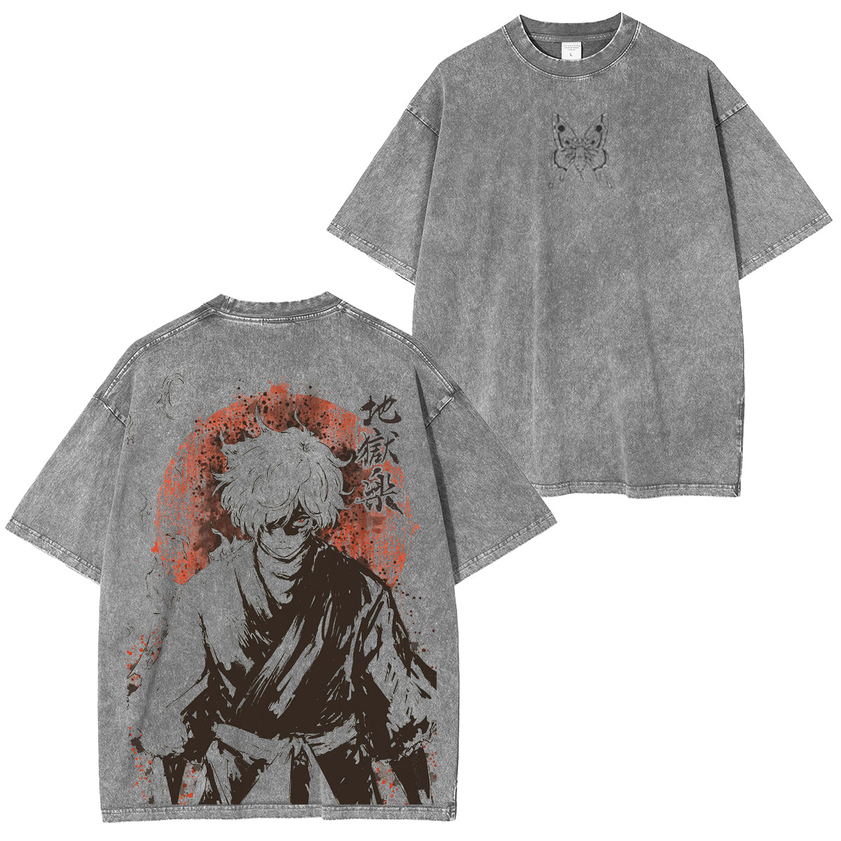 T-Shirt Délavé Hell's Paradise Gabimaru