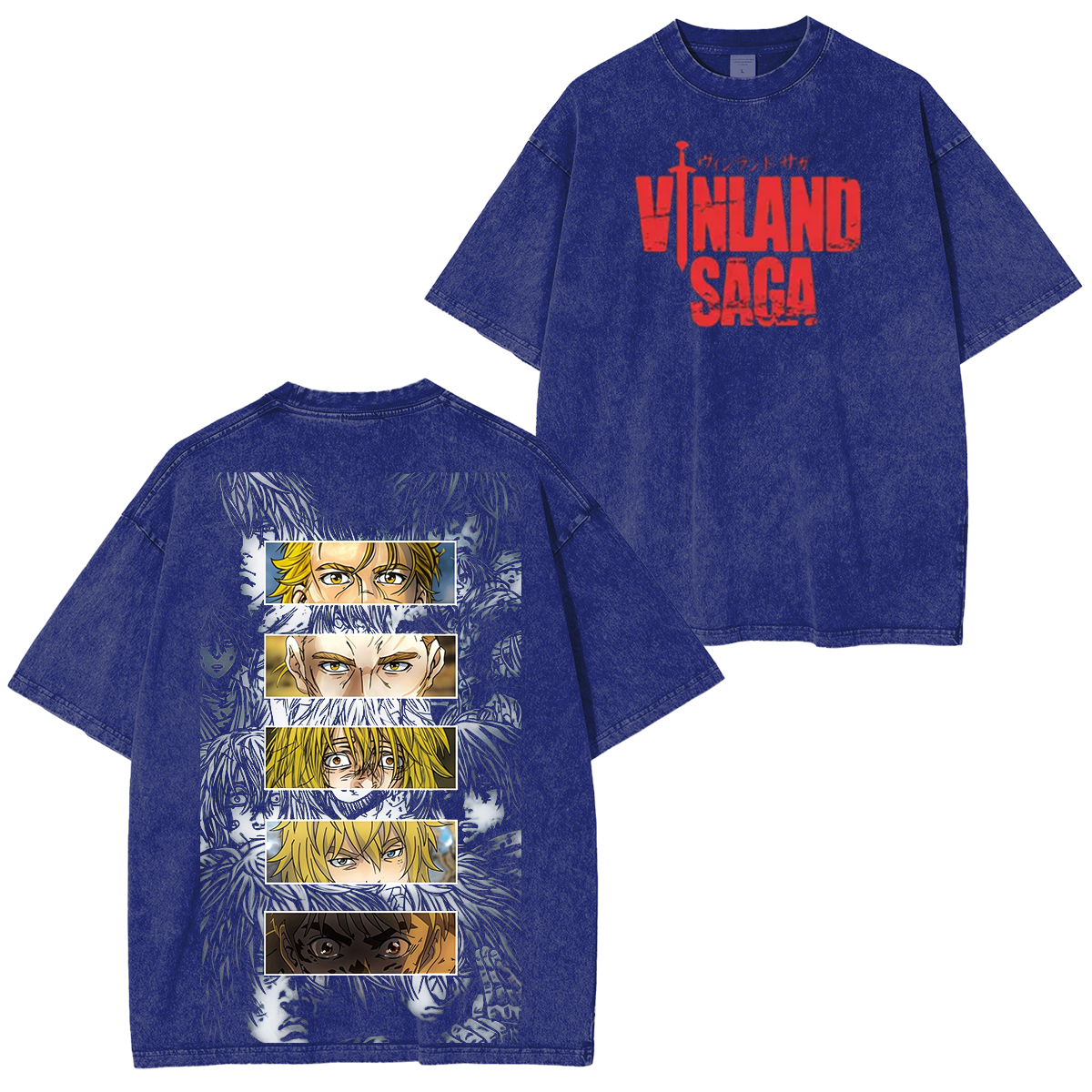 Camiseta unisex Vinland Saga con efecto vintage