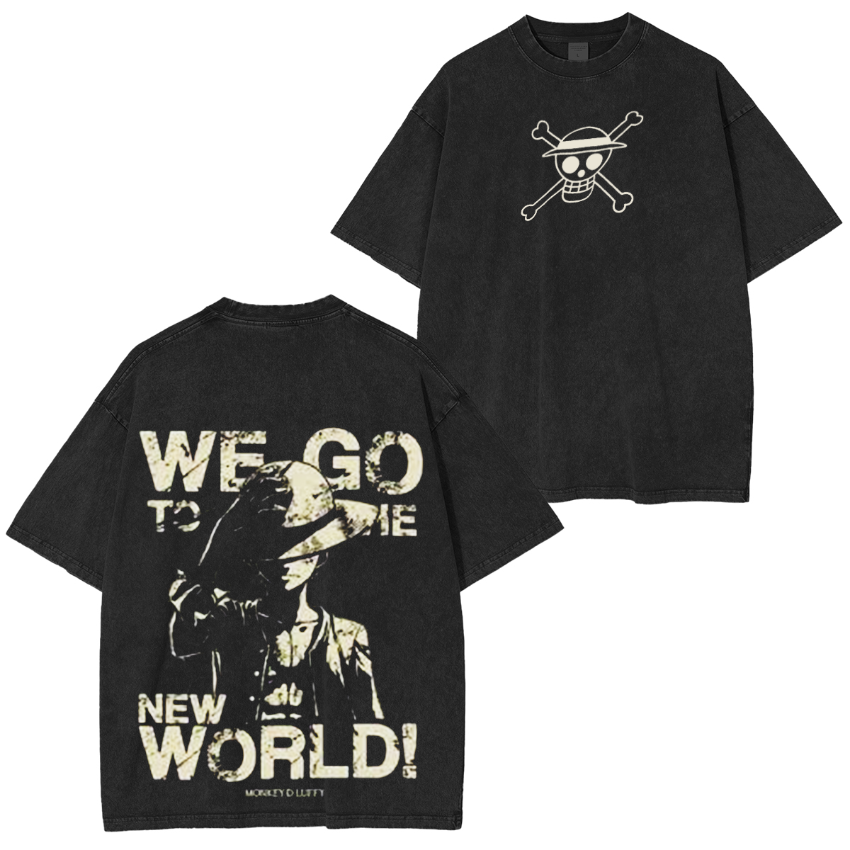 One Piece Vintage Washed Unisex T-Shirt