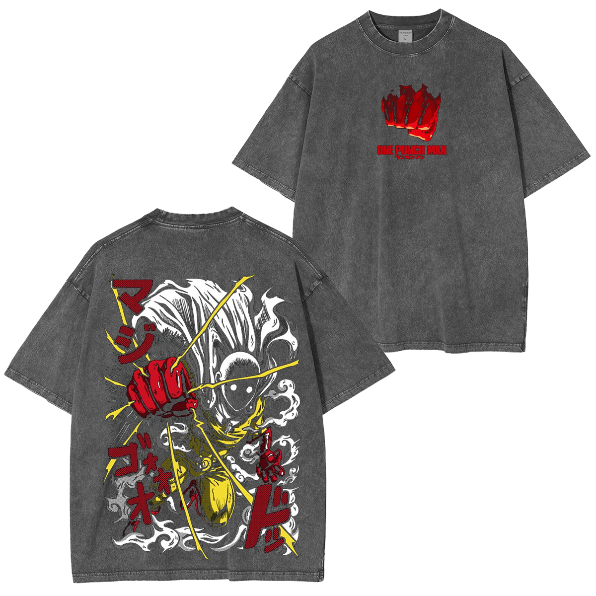 Camiseta/Sudadera/Sudadera con Capucha Estampada Vintage de One-Punch Man