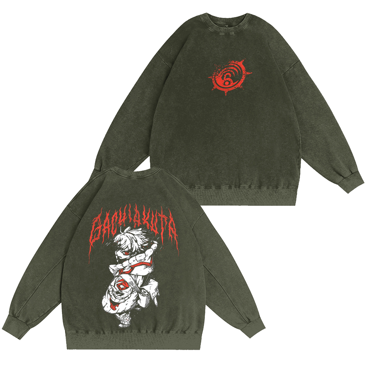 Camiseta/Sudadera/Sudadera con capucha Gachiakuta Vintage Washed