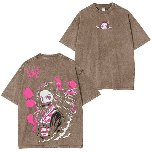 Kamado Nezuko Demon Slayer Washed T-shirt/Crewneck/Hoodie