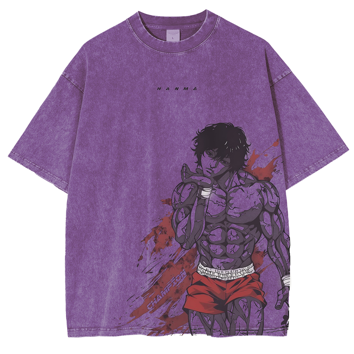 Comic Baki Hanma Vintage Washed Unisex T-Shirt
