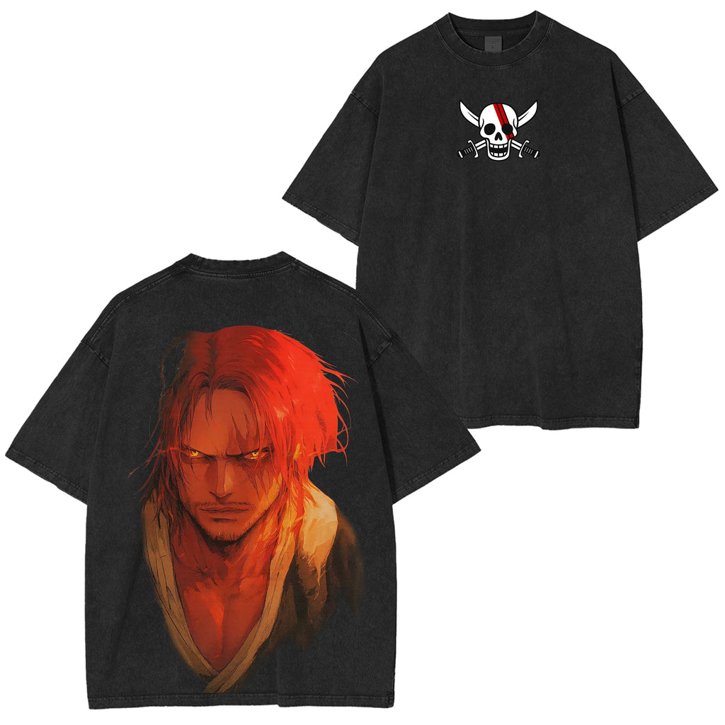 Camiseta vintage desgastada Shanks