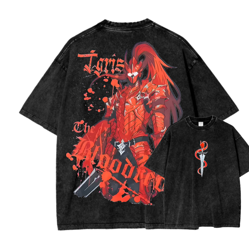 T-shirt délavé coupe unisexe Solo-leveling 2503010123