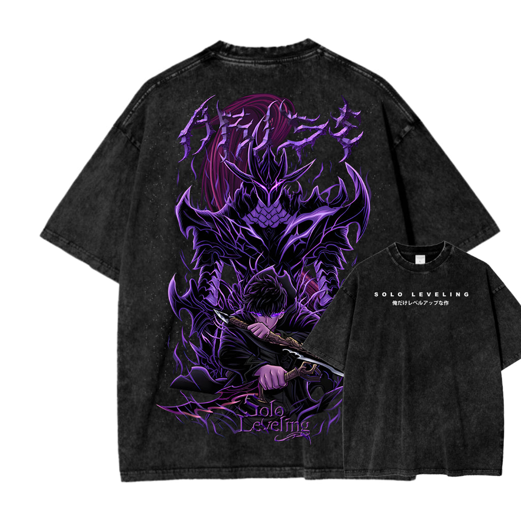 T-shirt Unisexe Délavé Solo Leveling 2503010751