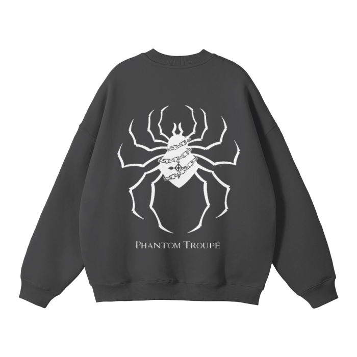 Sudadera streetwear de la Brigada Fantasma gris