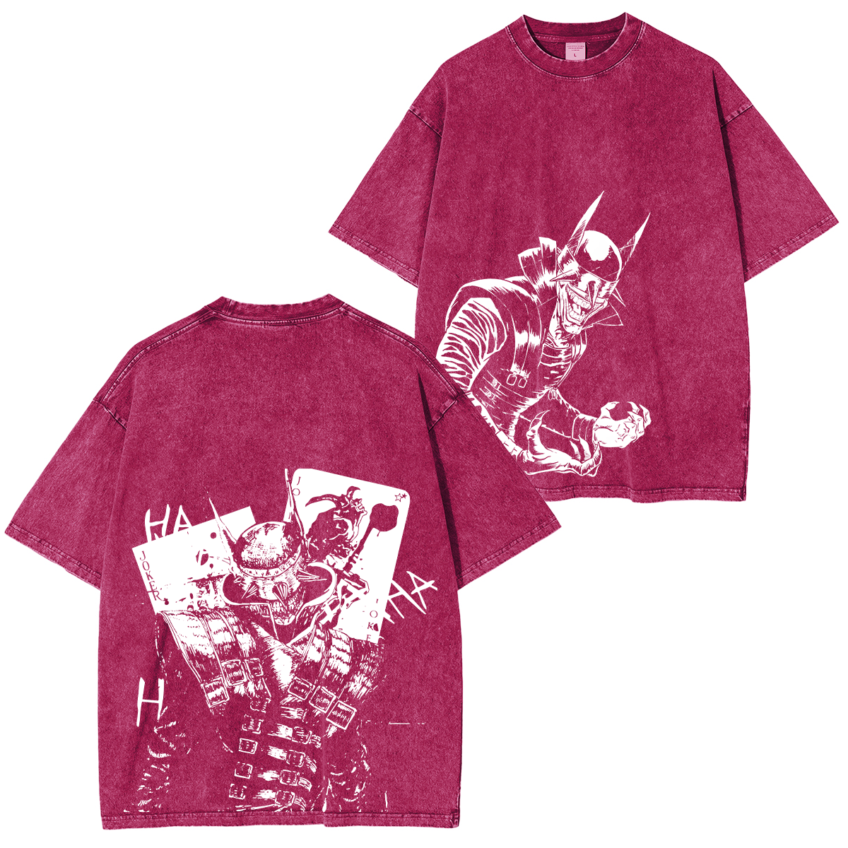 Camiseta Lavada Unisex Batman que Ríe