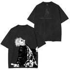 Gojo Jujutsu Kaisen Anime Unisex Washed T-Shirt