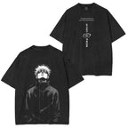 Camiseta unisex lavada Gojou Satoru Jujutsu Kaisen Anime Ácido
