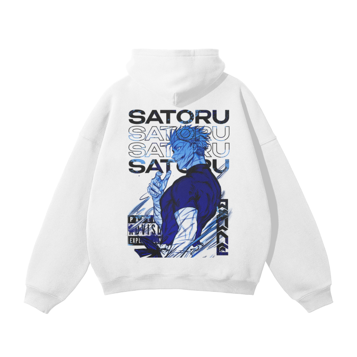 La sudadera con capucha streetwear clásica The Honored One blanca