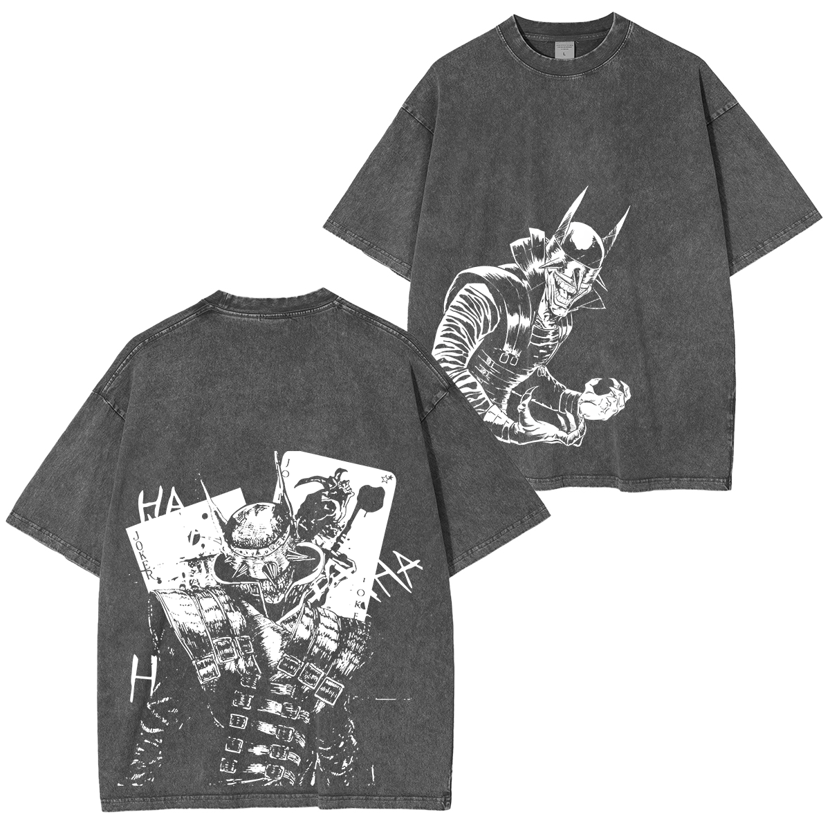 Camiseta Lavada Unisex Batman que Ríe