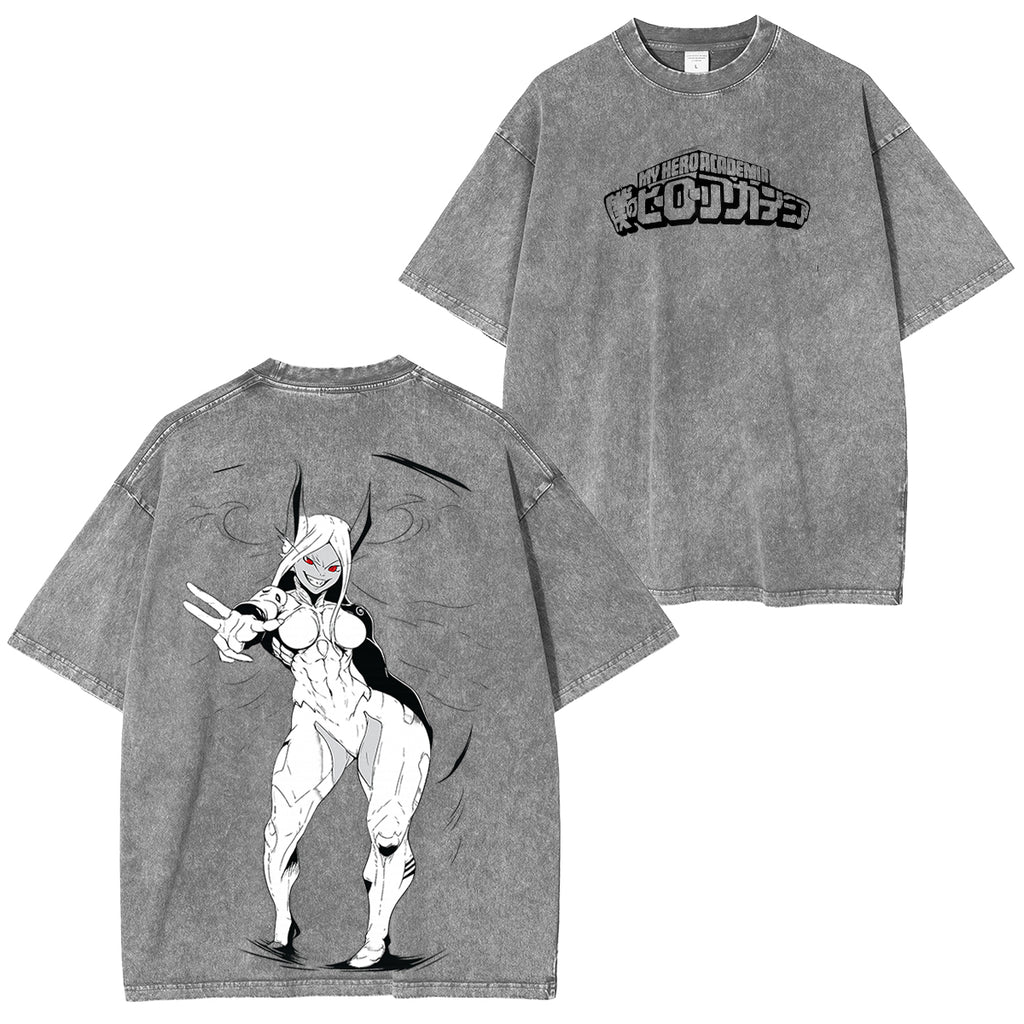 [Copy]T-shirt unisexe lavé Rengoku Demon Slayer Anime