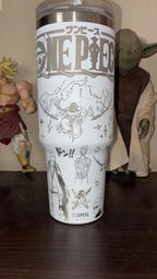 Vaso con Tapa de One Piece