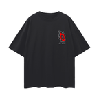 Camiseta negra urbana Graffiti Hashira de la Llama