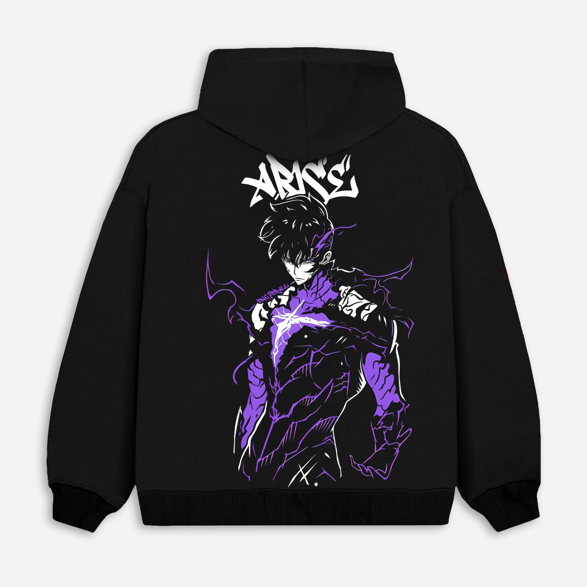 Sudadera con capucha unisex extragrande estampada Solo Leveling