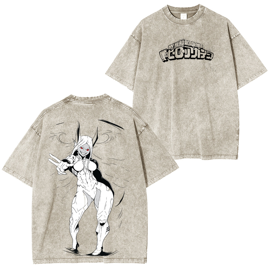 [Copy]T-shirt unisexe lavé Rengoku Demon Slayer Anime