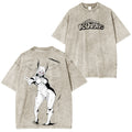 [Copy]T-shirt unisexe lavé Rengoku Demon Slayer Anime