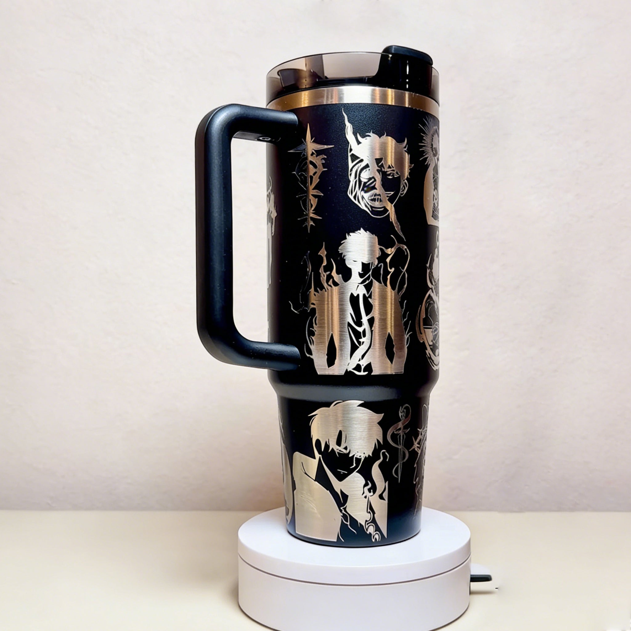 Laser Engraved Anime Stanley Tumbler Cup