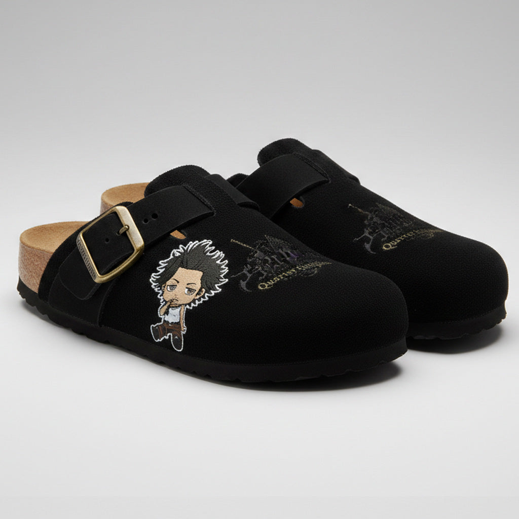 Black Clover Anime Unisex Boston Plantilla Blanda Cuero Ante