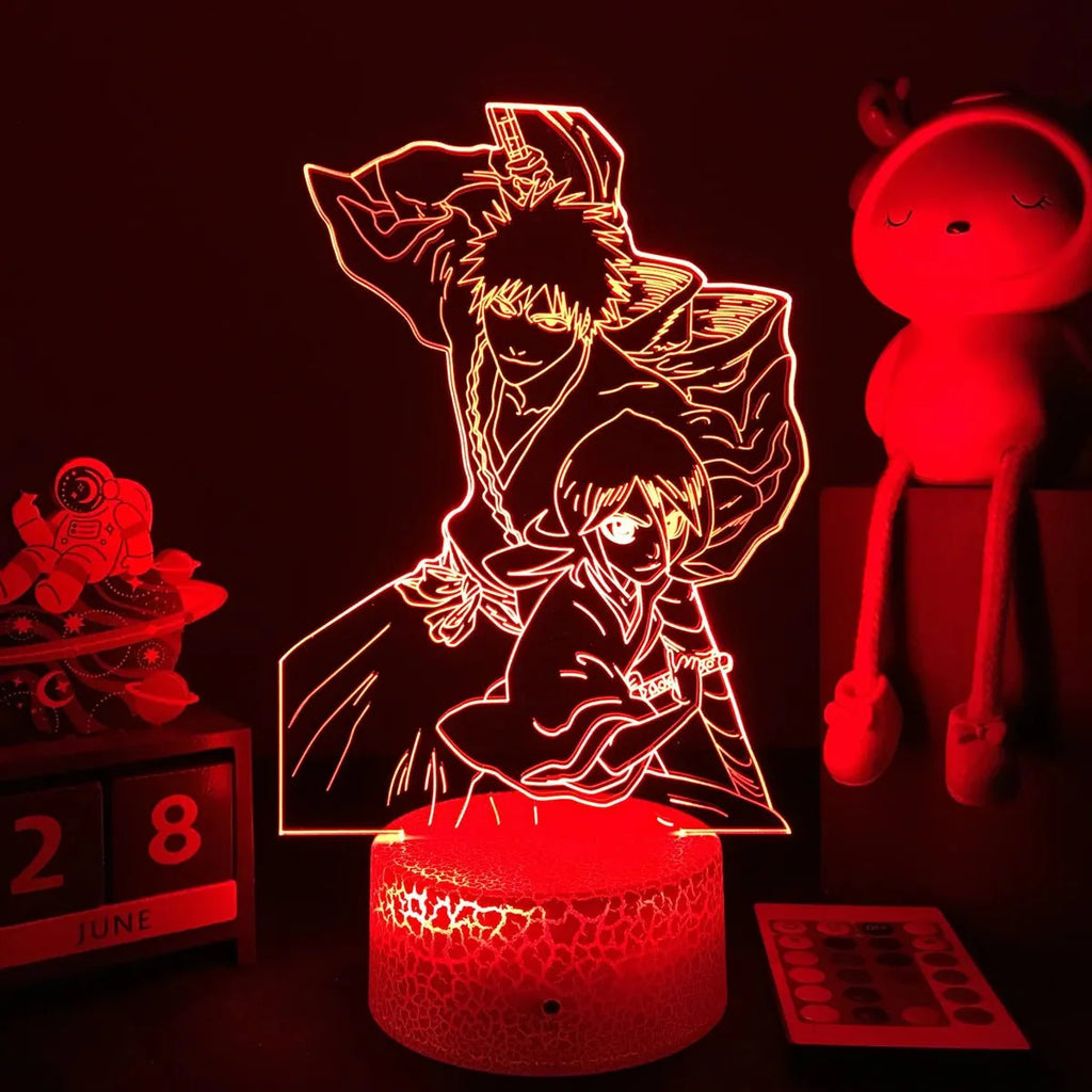 3D Anime Lamp Bleach Led Night Light Bedroom Decoration Bedside Lamp Gift