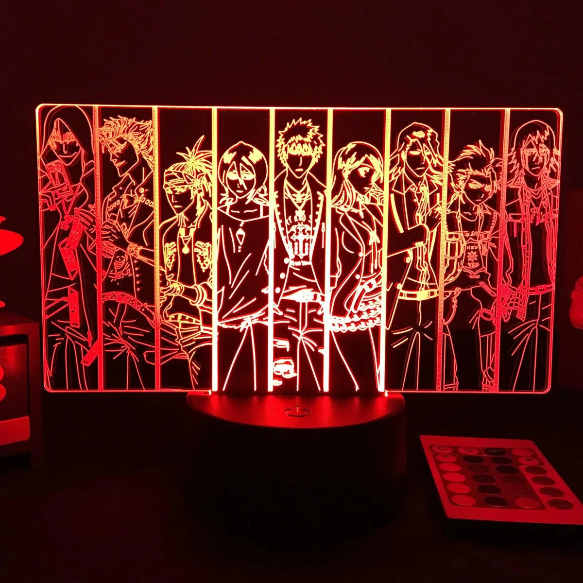 3D Anime Lamp Bleach Led Night Light Bedroom Decoration Bedside Lamp Gift