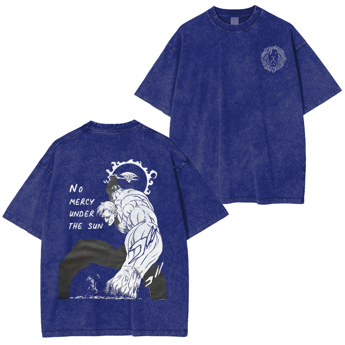 Escanor The Seven Deadly Sins T-shirt/Sweat-shirt à col rond/Sweat à capuche délavé